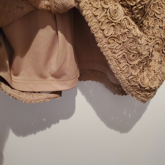 🔥$5 SALE! Sandra Angelozzi lined appliqué midi skirt36 - Picture 7 of 10